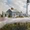 Maine costiero, anni '50, dipinto su tela, con cornice, Immagine 4