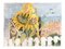 Sunflower Seascape, años 70, Acuarela sobre papel, Imagen 1