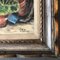 Bodegón con geranios y cesta, años 70, pintura sobre lienzo, enmarcado, Imagen 2