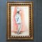 Chica con traje, años 40, Acuarela sobre papel, Enmarcada, Imagen 7