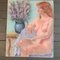 Estudio sobre la vida de mujeres desnudas, años 70, pastel sobre papel, Imagen 5