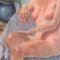 Estudio sobre la vida de mujeres desnudas, años 70, pastel sobre papel, Imagen 3