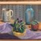 Still Life with Violets, 1960s, Painting on Canvas, Framed 2