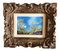 Piccolo paesaggio impressionista, anni '60, Dipinto su legno, con cornice, Immagine 1