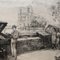 Pepito, Scena del mercato di Notre Dame a Parigi, anni '50, Acquaforte, Immagine 3