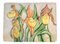 Natura morta con iridi, anni '50, acquerello su carta, Immagine 1