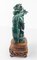 Vase en Pierre de Malachite Sculpté avec Socle, Chine 2