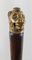 Gold Plated Lion Head Rosewood Cane 4