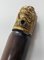 Gold Plated Lion Head Rosewood Cane 9