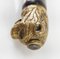 Gold Plated Lion Head Rosewood Cane 8