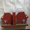 Serre-Livres Enfant Rhinocéros Découpe Vintage Fait Main en Bois, Set de 2 7