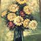 Sonnenblumenstillleben, 1950er, Gemälde auf Leinwand, gerahmt 3