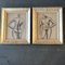 Abstract Female Nude Studies, 1950s, Charcoal, Framed, Set of 2, Image 5