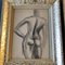 Abstract Female Nude Studies, 1950s, Charcoal, Framed, Set of 2, Image 2