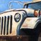 Alissa Ayers, Jeep, 1990s, Peinture sur Toile 2