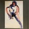 Desnudo femenino abstracto, años 80, Acuarela sobre papel, Imagen 4