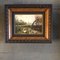 Small European Landscape with Ducks, 1970s, Paint on Wood, Framed, Image 5