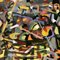 Cesta abstracta, años 80, Pintura sobre lienzo, Imagen 3
