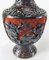 Chinese Chinoiserie Black and Red Cinnabar Lacquer Vase 10
