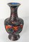 Chinese Chinoiserie Black and Red Cinnabar Lacquer Vase 4