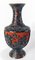 Chinese Chinoiserie Black and Red Cinnabar Lacquer Vase 7