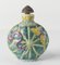 Chinese Famille Rose Molded Porcelain Lotus Snuff Bottle 4