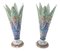 Middle Eastern Enameled Copper Vases, Set of 2 1