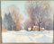Clifford Ulp, American Impressionist Winter Landscape, 1890s, Oil Painting, Framed 2