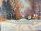 Clifford Ulp, paisaje de invierno impresionista estadounidense, década de 1890, pintura al óleo, enmarcado, Imagen 9