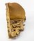 Estantería esquinera italiana de madera dorada tallada, Imagen 4