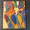 Composición abstracta modernista colorida, años 70, pintura sobre lienzo, Imagen 8
