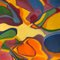 Composición abstracta modernista colorida, años 70, pintura sobre lienzo, Imagen 4