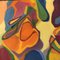 Composición abstracta modernista colorida, años 70, pintura sobre lienzo, Imagen 3