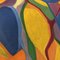 Composición abstracta modernista colorida, años 70, pintura sobre lienzo, Imagen 2