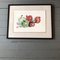 Apples & Pomegranates, Wood Block Print, Framed 8