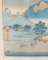 Utagawa Hiroshige, escena japonesa, grabado en madera, década de 1800, enmarcado, Imagen 6