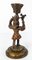 Antique Bronze Colonial Figure Candleholder 3