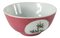 Chinese Pink Sgraffito and Peaches Bowl 1