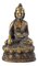 Figurine Bouddha Amitabha Asiatique En Bronze 1