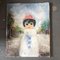 French Impressionist Artist, Big Eyed Child, 1960s, Painting on Canvas 5
