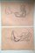Abstract Nude Studies, 1970s, Charcoal on Paper, Set of 2, Image 5