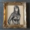 Estudio abstracto con desnudos de mujeres, años 60, carboncillo, enmarcado, Imagen 8