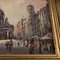 Escena de una calle de París, años 50, pintura sobre papel, enmarcado, Imagen 4