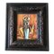Abstract Female Carrying a Jug Painting, 1960s, Painting on Wood, Framed, Image 1