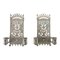 20th Century Gothic Revival Pewter Wall Candleholders, Set of 2 1