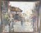 Artista asiático, Escena de calle, años 80, Pintura sobre lienzo, Imagen 4