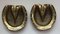 Small Brass Horseshoe with Hoof Ashtrays, 1950s, Set of 2 3