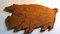 Folk Art Painted Wood Pig Cut Out Wall Hanging, 1970s 6
