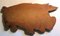 Colgante de pared con forma de cerdo de madera pintada, años 70, Imagen 5