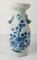 Early 20th Century Chinese Pale Celadon and Underglaze Blue Vase, Image 2